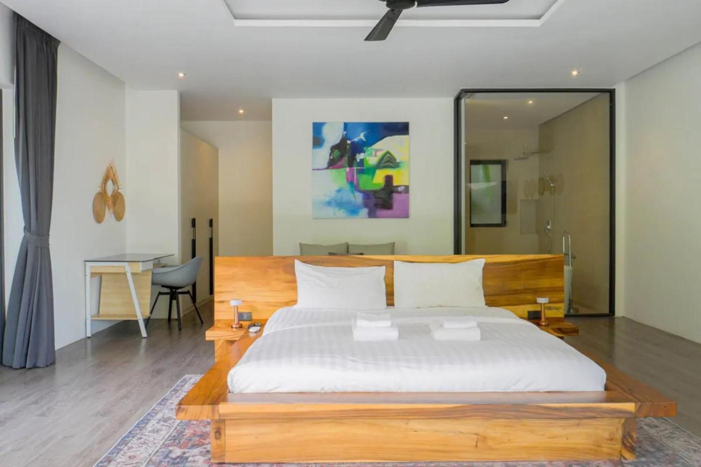 Phra Chan Villa 2Br - Infinity Pool & Sea View チャウエン エクステリア 写真