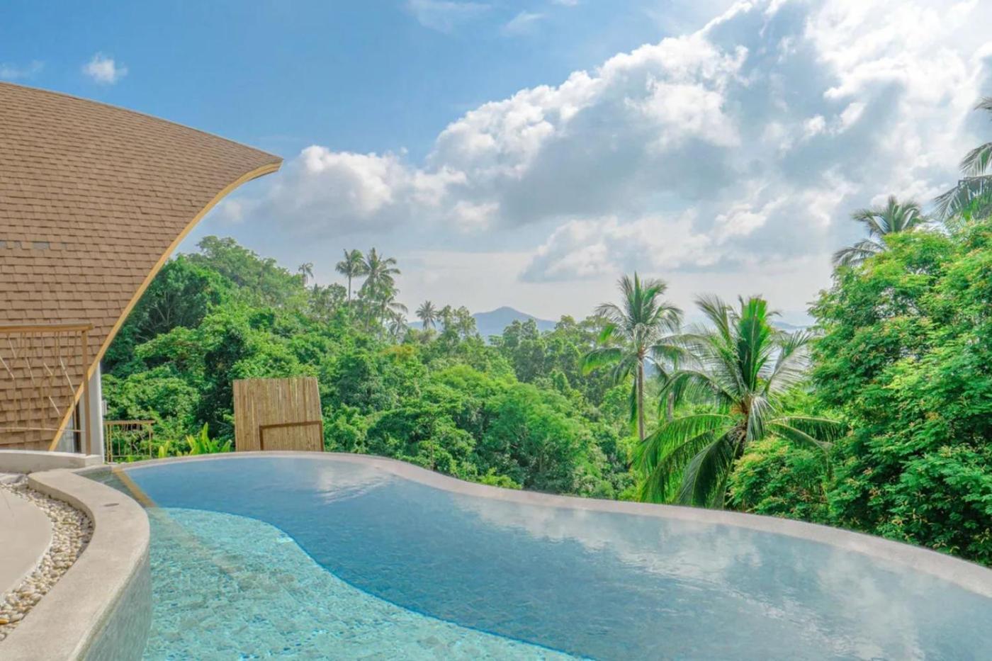 Phra Chan Villa 2Br - Infinity Pool & Sea View チャウエン エクステリア 写真